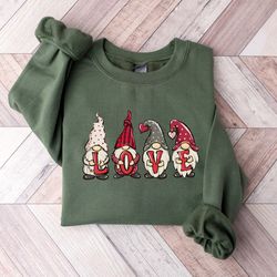 gnome sweatshirt, love sweatshirt, valentines day shirt, cute sweatshirt, valentine sweatshirt, valentines day sweater,