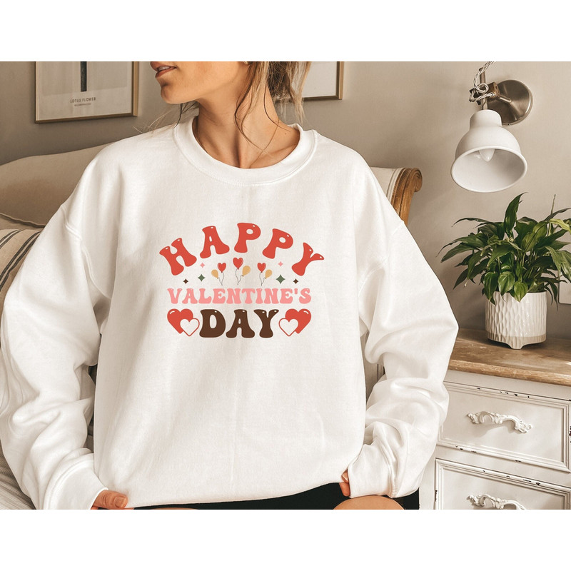 Happy Valentine's Day Sweatshirt, Valentine Sweatshirt, Couple Sweater, Love Shirt, Gift For Valentine.jpg