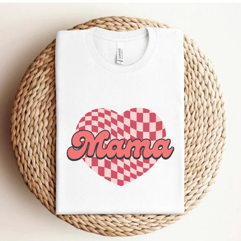 Mama Valentine Sweatshirt, Valentines Day Sweater, Love Day Shirt Gift For Her Crewneck, Cute Trendy Tee Shirt, Lover Hoodie.jpg