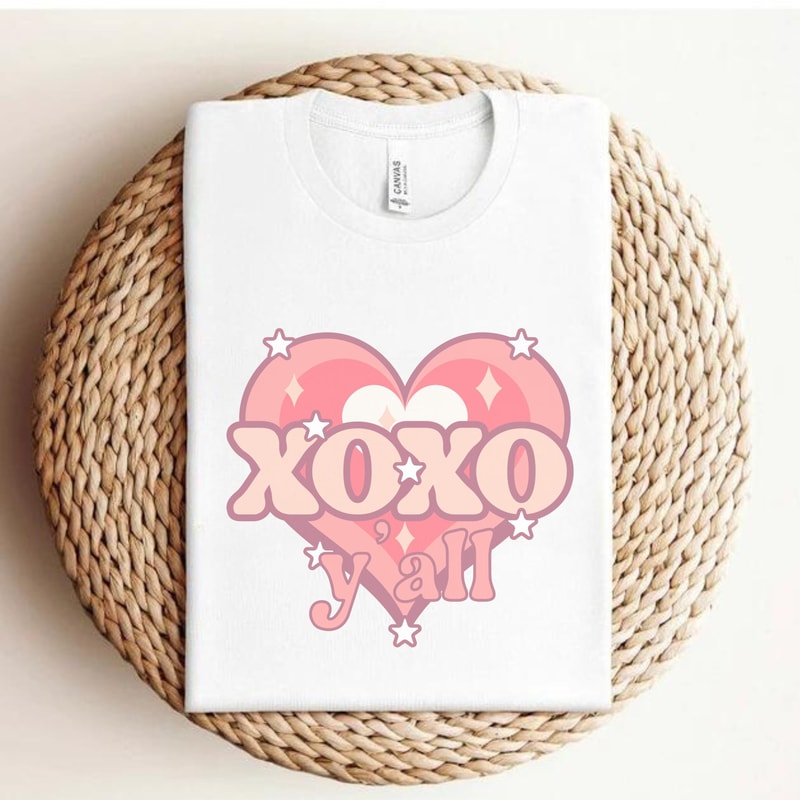 xoxo yall Sweatshirt, Valentines Day Sweater, Love Day Shirt Gift For Her Crewneck, Cute Trendy Tee Shirt, Lover Hoodie.jpg