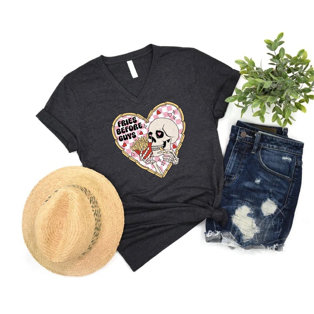 Valentines Day Tshirt, Valentine Shirt, Valentines Day Shirt, Fries Before Guys, Valentines Day, 14th February, Valentine Vibes.jpg