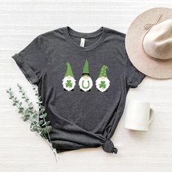 st patricks day shirt, st patricks day gnome shirt, shamrock shirt, st patricks day family matching shirt, lucky shirt,