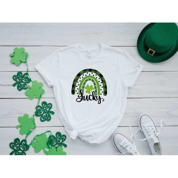 St. Patricks Day Shirt, St.Patrcik Lucky Rainbow Shirt, Shamrock Shirt, Lucky St.Patrick, Irish Shirt, Irish Womens Shirt, St Patrick Lucky.jpg