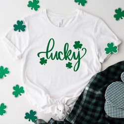 lucky shirt, st paddys day shirt, saint patricks day, shamrock shirt, st patricks day, irish shirt, four leaf clover, p