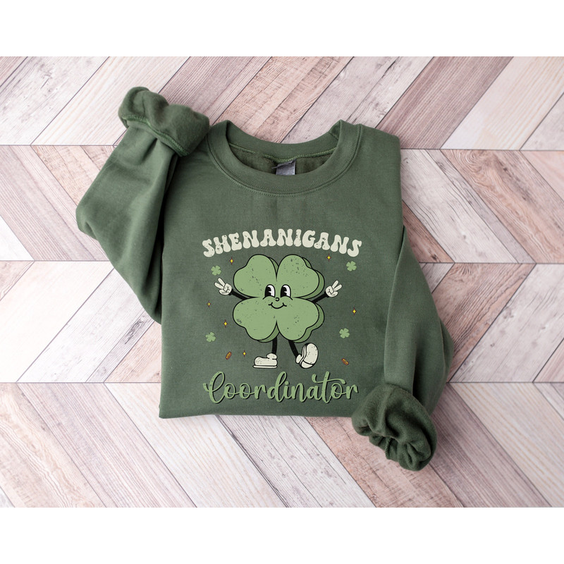 Shenanigans Sweatshirt  Irish Shirt  Shamrock Outfit   St Patrick's Day Lucky Apparel  Lucky Women  St Patty's Gift  Holiday Hoodie.jpg