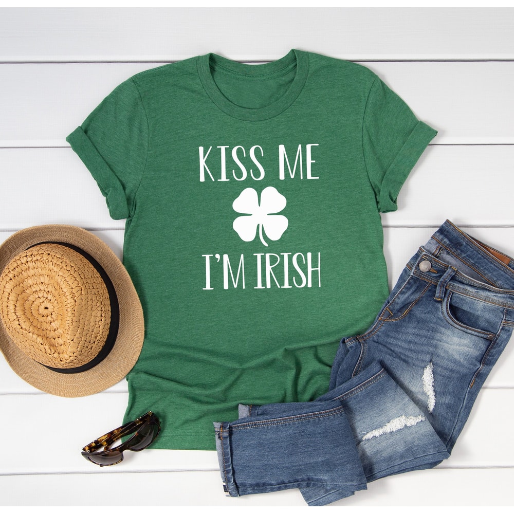 St Patrick's Day Shirt St. Patty's Day Shirt Kiss Me I'm Irish Shamrock T-Shirt Funny Irish Shirt St. Patrick's Day Tee 11159.jpg