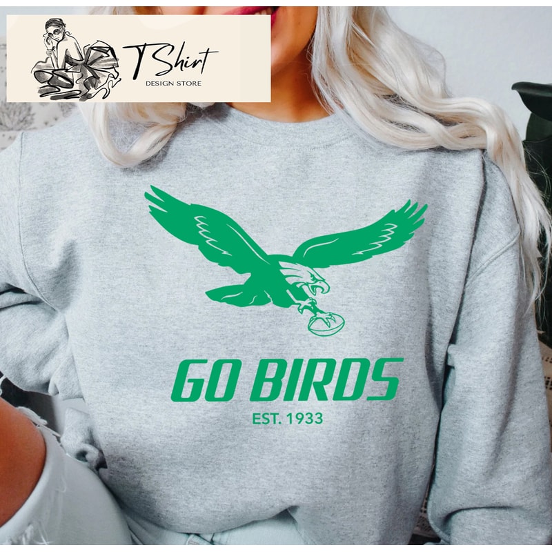 Go Birds Eagles Shirt, Gifts For Eagles Fans - Happy Place for Music Lovers.jpg