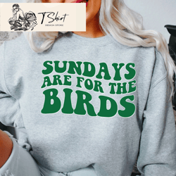 sundays are for the birds sweatshirt, gifts for eagles fans - happy place for music lovers