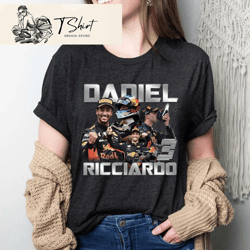 vintage daniel ricciardo 3 t-shirt 90s style danny ric shirt - happy place for music lovers