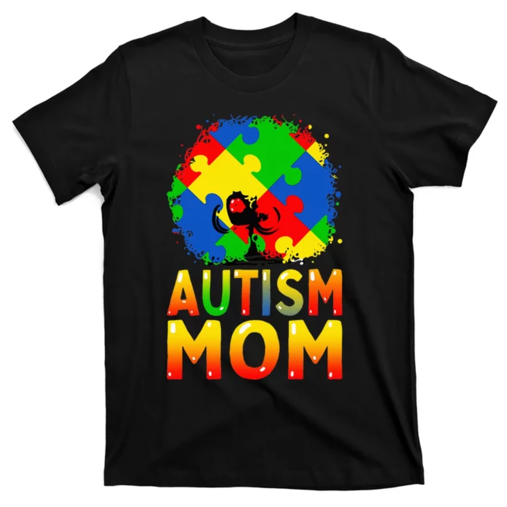 TeeShirtPalace Autism Awareness Strong Mom Afro Mother T-Shirt.jpg
