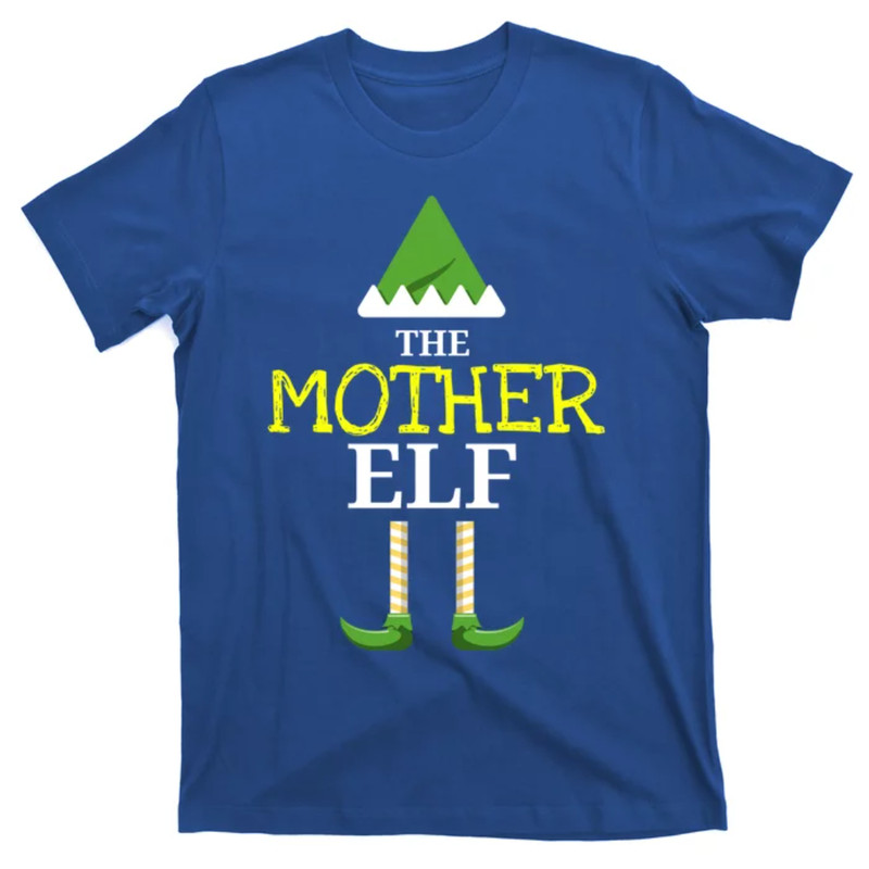 TeeShirtPalace Matching Christmas Elf Family Designs The Mother Elf Gift T-Shirt.jpg