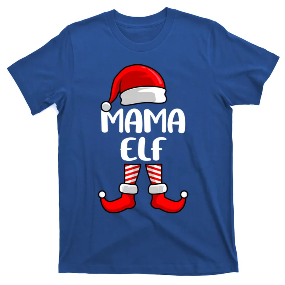 TeeShirtPalace Mom Elf Mother Christmas Elf Gift T-Shirt.jpg