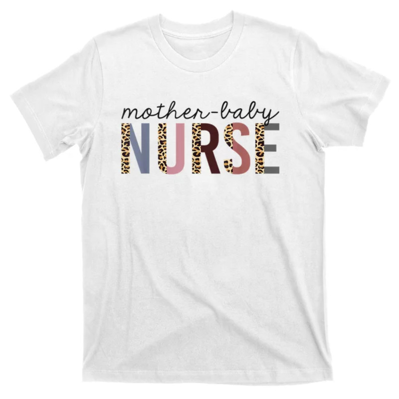TeeShirtPalace Mother Baby Nurse Leopard Print Cheetah Cute Nursing Women T-Shirt.jpg