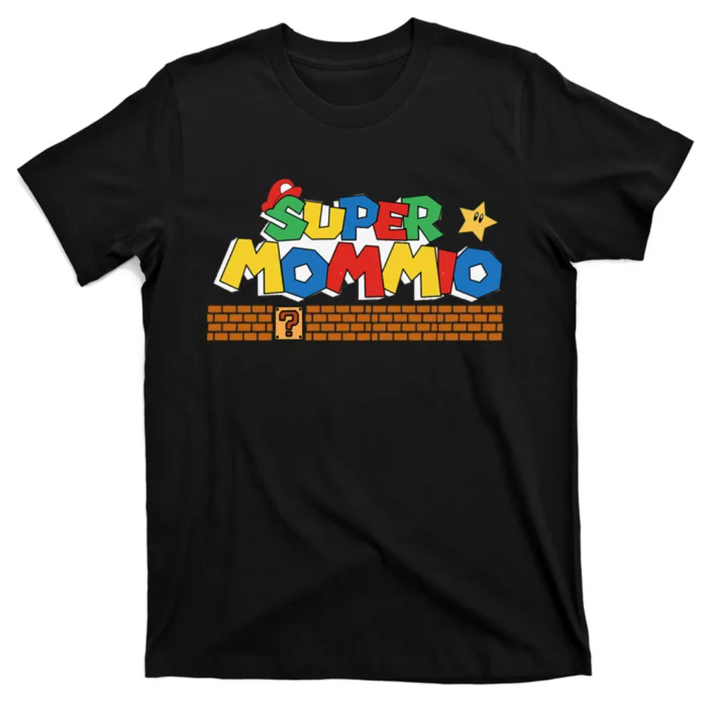 TeeShirtPalace Super Mommio Funny Mommy Mother Video Gaming Lover T-Shirt.jpg
