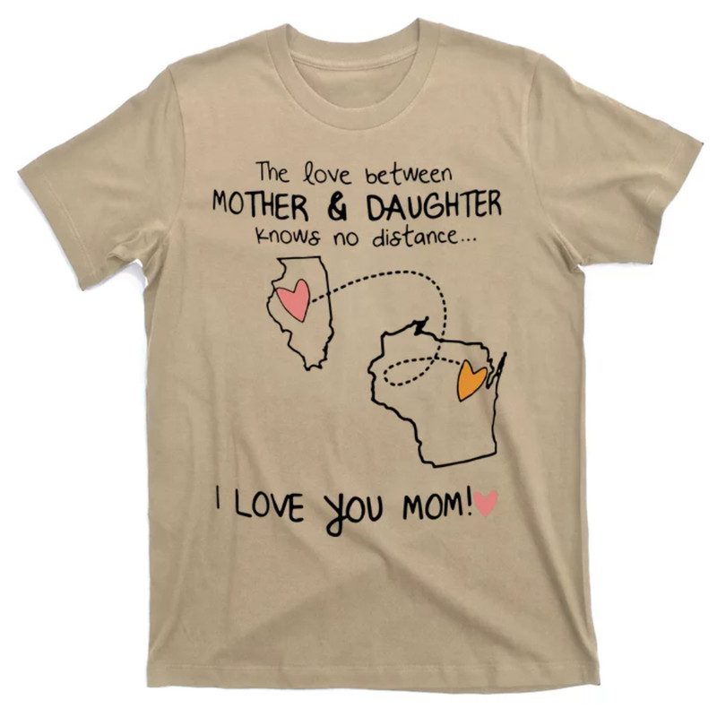 TeeShirtPalace The Love Between Mother And Daughter Knows No Distance Daughter T-Shirt.jpg