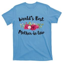 worlds best mother in law groom bride ideas weeding party cool gift t-shirt