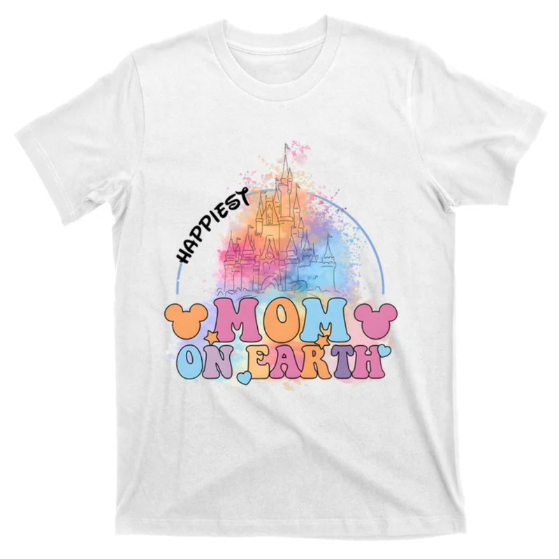 TeeShirtPalace Happiest Mom On Earth Mothers Day Matching Family Vacation Trip T-Shirt.jpg