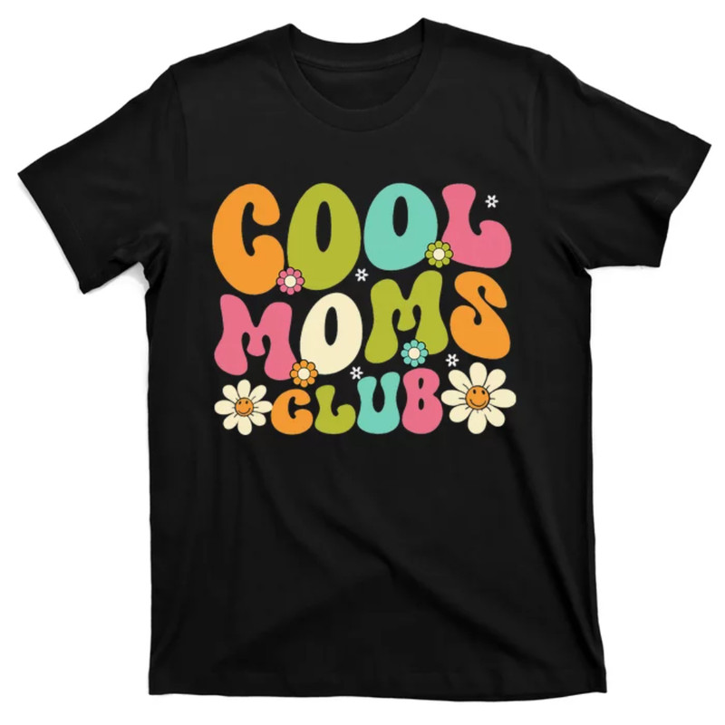 TeeShirtPalace Cool Mom Club Groovy Retro Smile Cool Mom Club Mother T-Shirt.jpg
