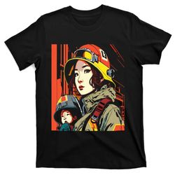 firefighter mom firewoman mother mothers day gift t-shirt