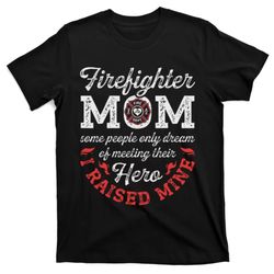 firefighter mom firewoman proud moms mothers day vintage t-shirt