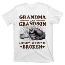 grandma and grandson a bond that cant be broken mother day t-shirt