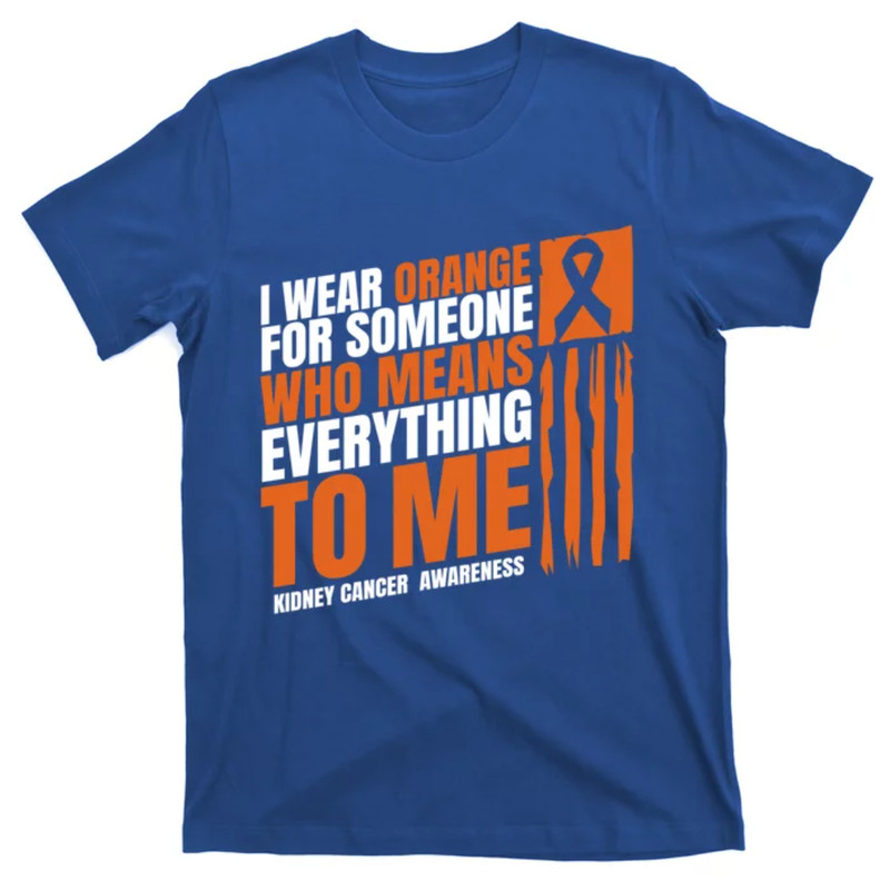 TeeShirtPalace  Kidney Cancer Awareness Month Messy Bun Mother Orange Ribbon Gift T-Shirt.jpg