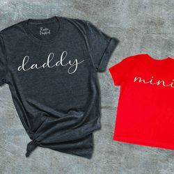 daddy and mini matching shirts,fathers day gift,dad and baby shirts,gift for dad,daddy and me shirt,dada and mini outfit