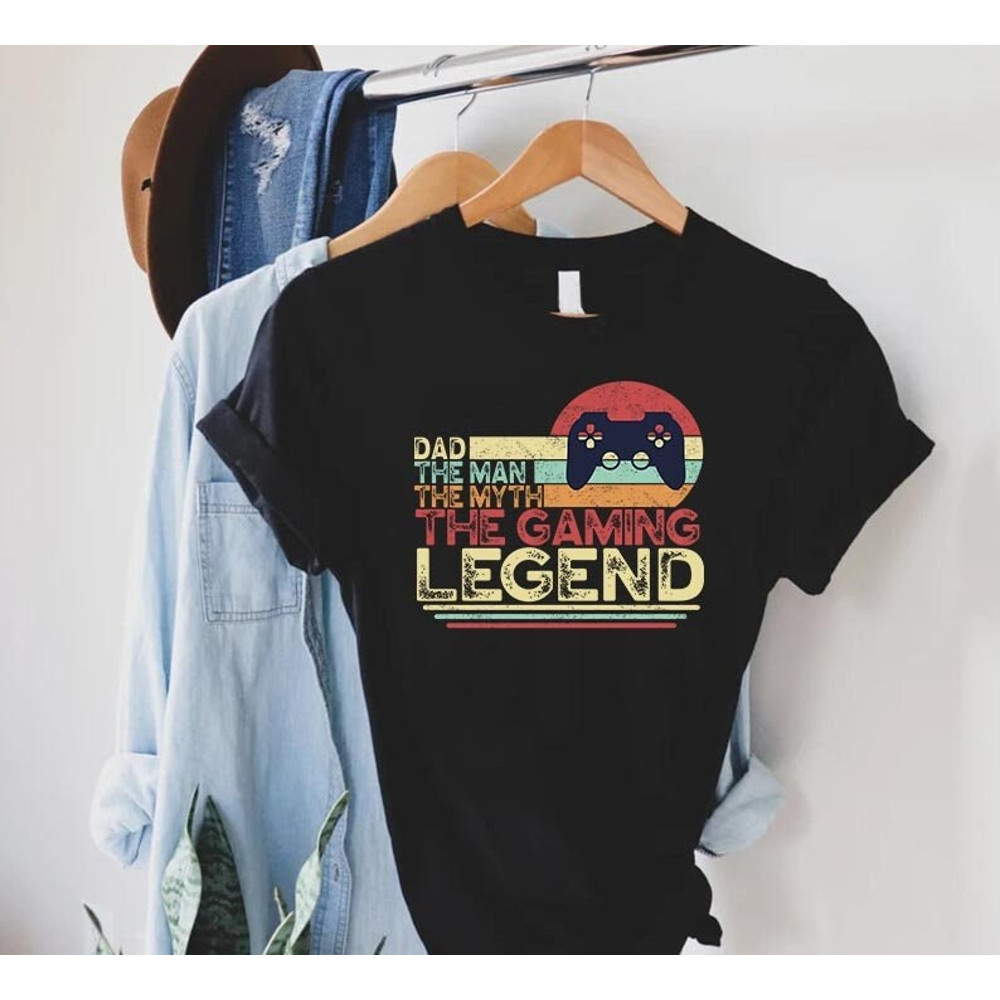 Gamer Dad Shirt,Fathers Day Gift,Dad The Man The Myth The Gaming Legend Shirt,Video Game Player Dad,Video Game Lover Gift,Dad Birthday Gift.jpg