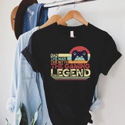 gamer dad shirt,fathers day gift,dad the man the myth the gaming legend shirt,video game player dad,video game lover gif