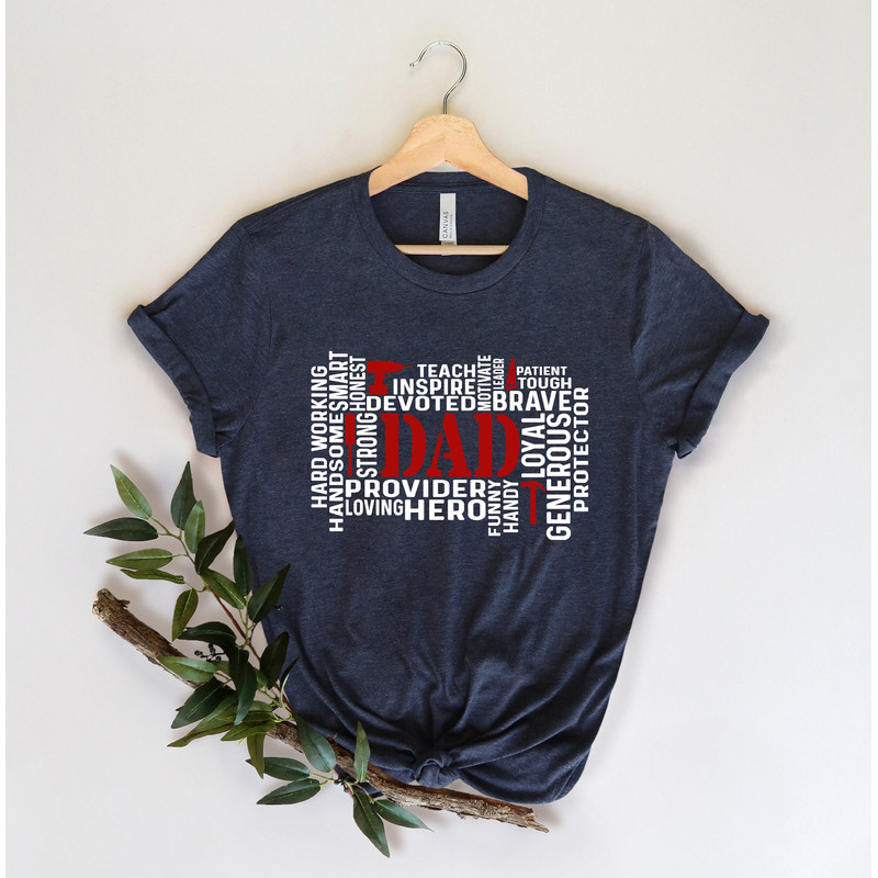 Funny Dad birthday Shirt, Hardworking Handsome smart teach inspire devoted dad shirt Fixer of Things Shirt, Daddy Father's Day Gift Fix.jpg