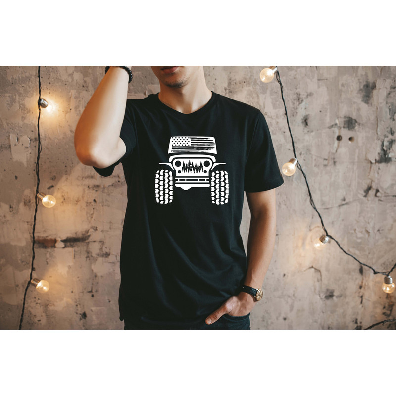 American Offroad Shirt, USA Flag Tee, Offroad Forest Shirt, 4WD Shirt, Adventure Shirt, USA Offroad Tee, American Flag Tee, 4wd Flag USA.jpg