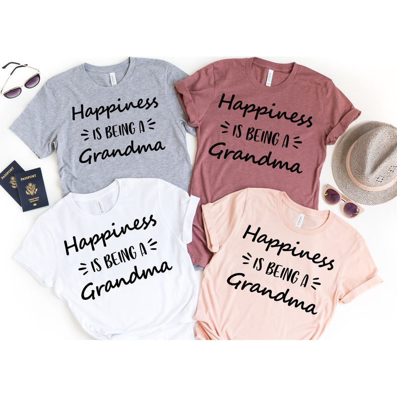 Happiness is Being Grandma, Grandma Shirt, Mother's Day Shirt, Mother's Day Gift, Shirt For Mom, Shirt for Mama, Women's Shirt.jpg