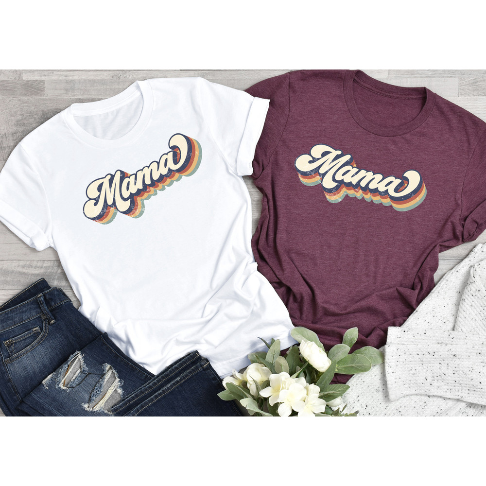 Retro Mama Shirt, Mom Shirt, Mother's Day Gift, Mother's shirt, Gift For Mom, Valentines Day Shirt, DTG.jpg