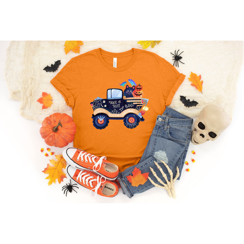 Halloween Monster Truck Shirt, Boy's Halloween Shirt , Boy's Monster Truck Shirt , Trick Or Treat Shirt, Toddler Shirt , Halloween Shirt.jpg