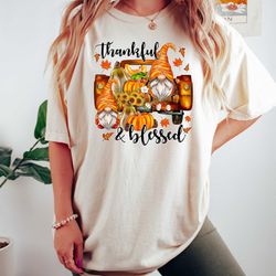 fall gnomes shirt, gnome fall shirt, fall tee, thankful shirt, thanksgiving tee, fall tshirt, thankful pumpkin shirt, ho