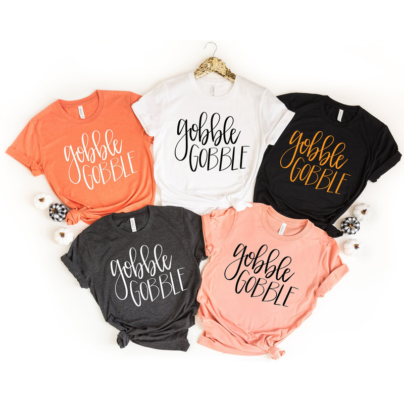 Gobble Gobble Shirt, Thankful Fall, Fall Shirt, Thankful Family Shirts, Thanksgiving Shirts, Thankful Autumn, Blessed, Thanksgiving, Cute t.jpg