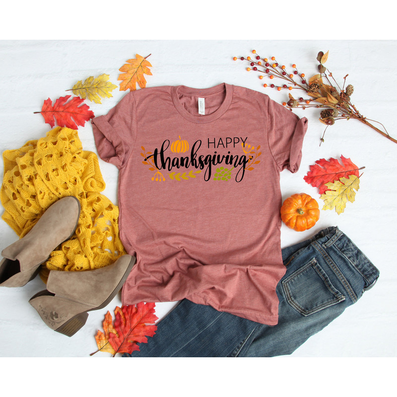 Happy Thanksgiving Shirt, Pumpkin Tee,Thanksgiving Family Shirt,Thanksgiving Matching,Fall Truck Shirt,Fall Shirt,Pumpkin Truck 2.jpg