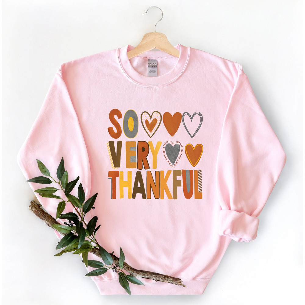 So Very Thankful Shirt,Christian Shirt,Thanksgiving Shirt,Fall Shirt,Holiday Gift,Thanksgiving Heart Shirt,Thanksgiving Matching Shirt.jpg
