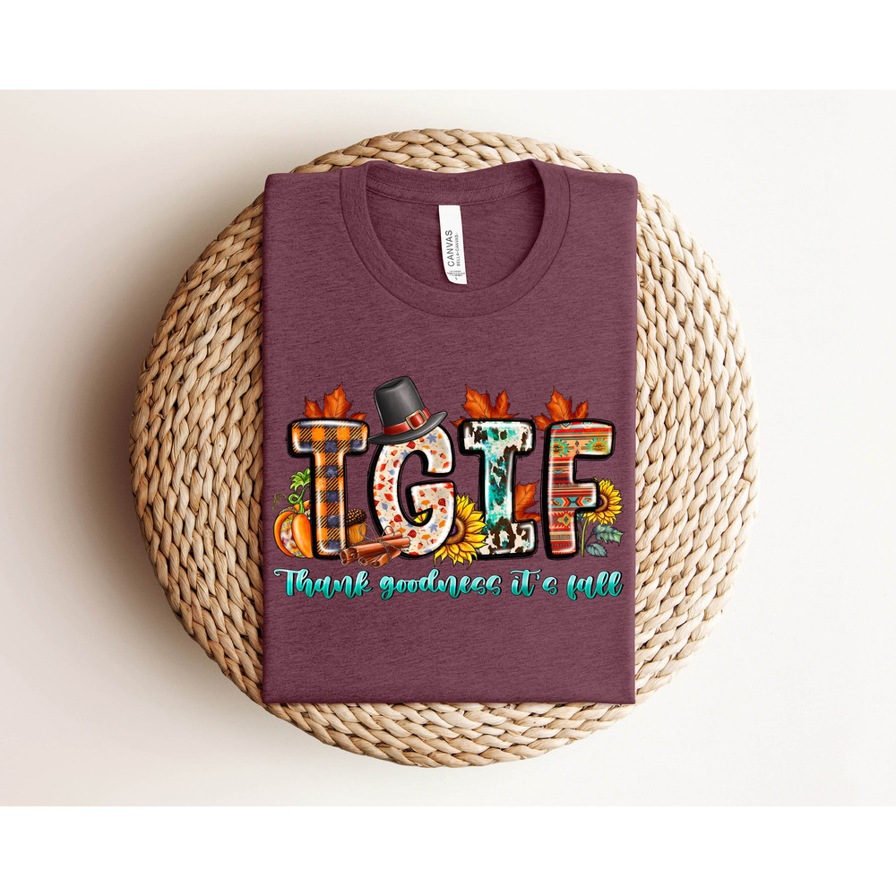 TGIF Thank Goodness It's Fall Sweatshirt, TGIF Shirt, Fall Tshirt, Fall Vibes Shirt, Cute Fall Shirt,Thanksgiving,Thanksgiving Gift Shirt.jpg