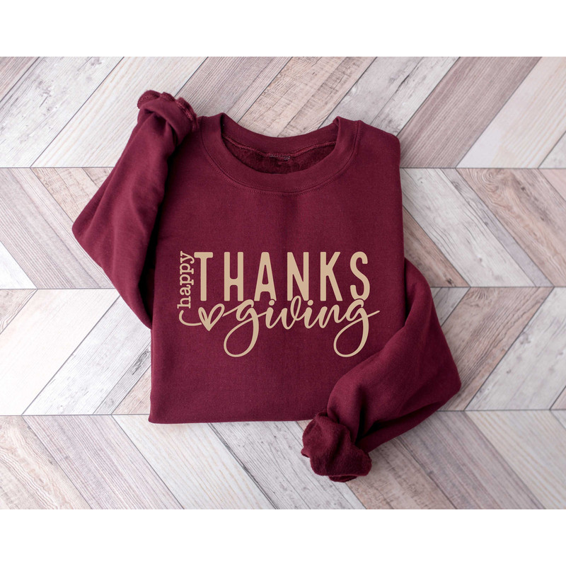Happy Thanksgiving Shirt, Thanksgiving Gift, Women Thanksgiving Shirt, Thanksgiving Sweatshirt, Thanksgiving Crew Shirt, Thanksgiving Office.jpg