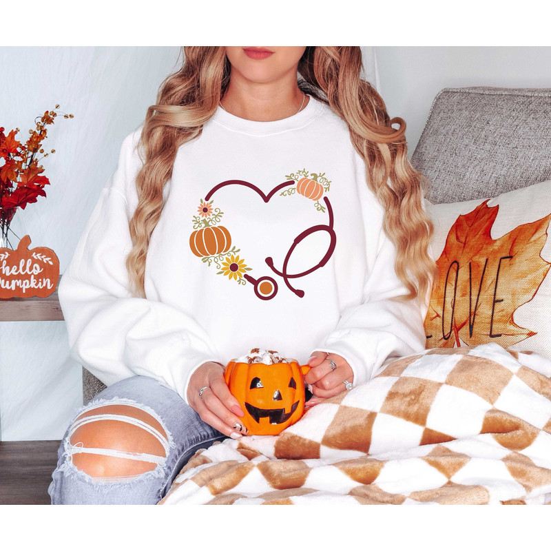 Nurse Pumpkin Sweatshirt, Nurse Life Pumpkin Shirt, Pumpkin Season For Nurse, Gift For Nurse Shirt, Hello Pumpkin Patch Sweatshirt.jpg