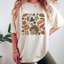 thanksgiving doodles pumpkin leaves sweatshirt,happy turkey day hoodie,thanksgiving sweatshirt,peace sign turkeyshirt,fu