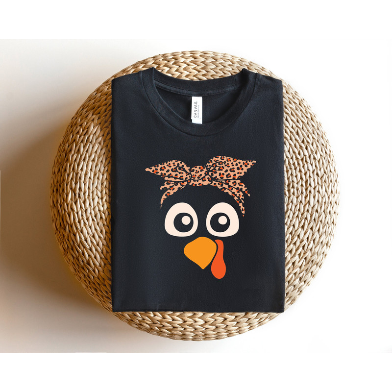 Turkey Face Leopard Bandana Thanksgiving Shirt,Thanksgiving Family Matching Shirt,Turkey Face Woman Shirt,Funny Thanksgiving Shirt.jpg