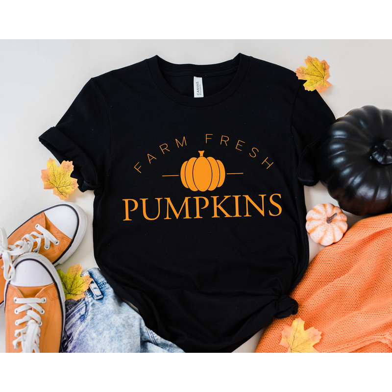 Fall Shirts - Fall Tees - Farm Fresh Pumpkins Shirt - Thanksgiving Tee - Cute Fall Shirts - Fall Graphic Tees - Women's Fall Tee.jpg