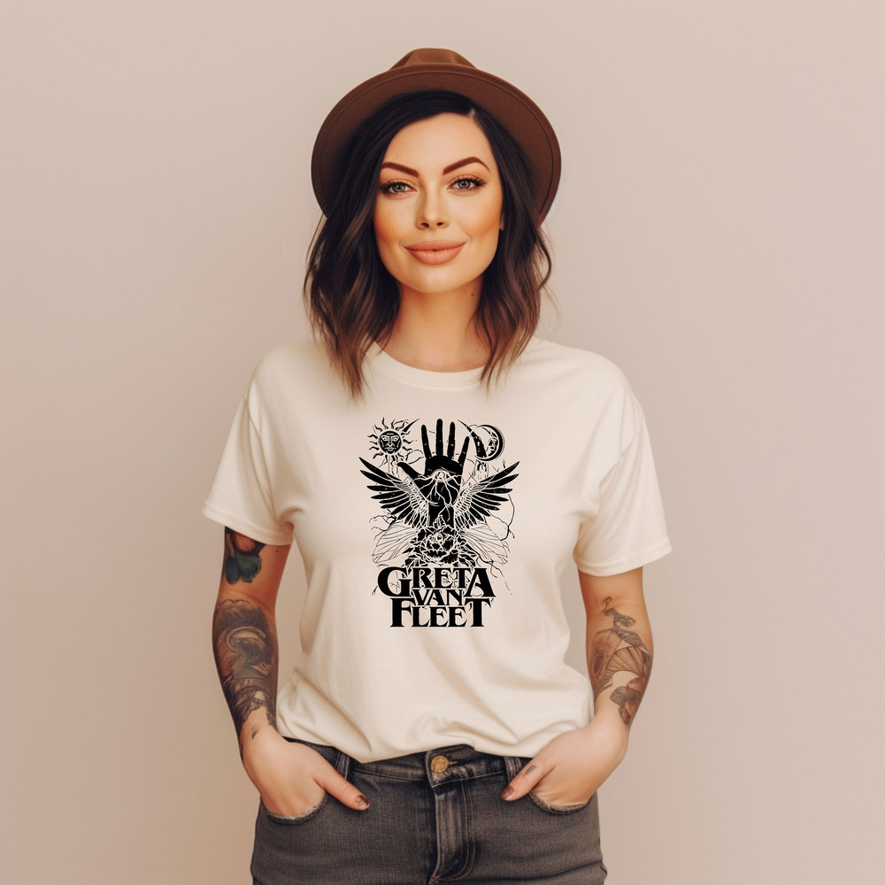 Greta Van Fleet Shirt Floral Retro Greta Van Fleet, Greta Van Fleet Shirt Music Concert Shirt, Greta Van Fleet Shirt, Greta Van Fleet Merch.jpg