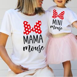 mama mouse mini mouse shirt, mama mouse matching tshirt, mama mini shirt, mommy and me shirt, mothers day shirt