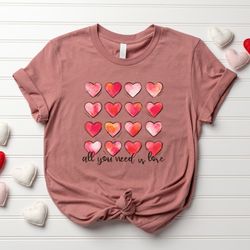 Womens Heart Valentines Shirt, Retro Valentines Shirt, Teacher Valentine Shirt, Funny Valentines Day Tee, Happy Valentin