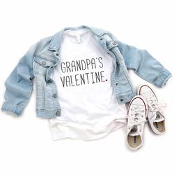 grandpas valentine kids shirt - little valentine kids tee - cute valentines day shirt