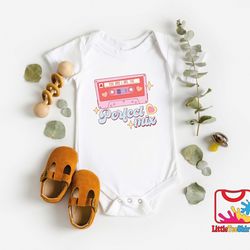 perfect mix baby onesie, cute valentines day bodysuit, valentines onesie, valentines gift for kids