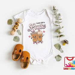 valentines latte onesie,cute valentine bodysuit,gift for valentines day,happy valentines day onesie